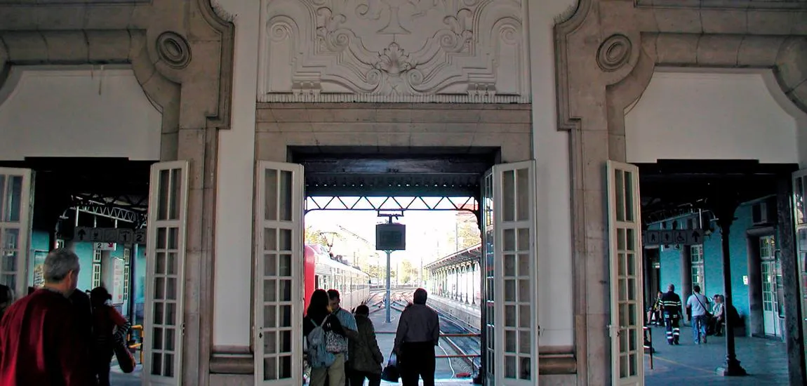 Interior da Antiga Estação Ferroviária de Coimbra